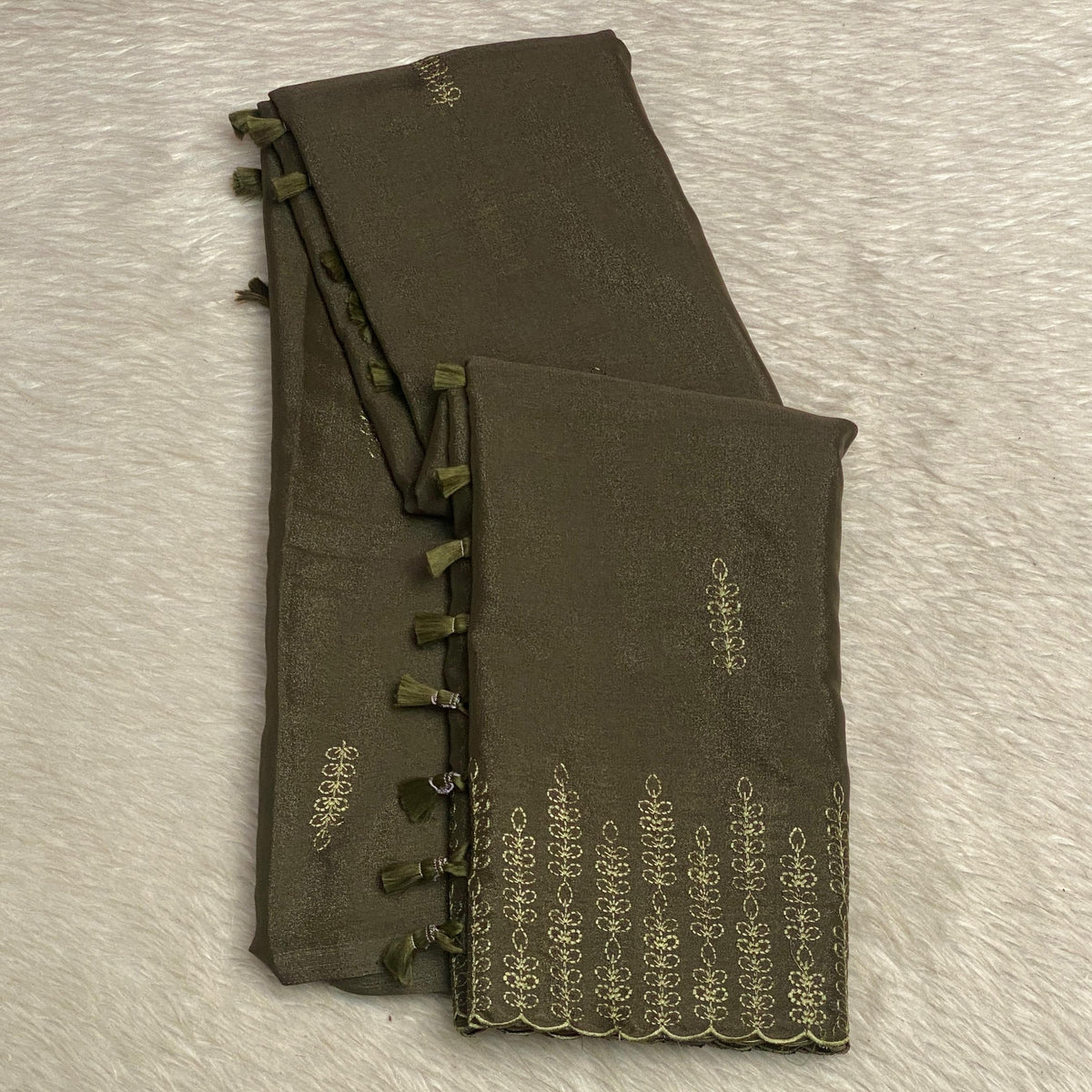 Ananya Viscose Light weight Saree in Green