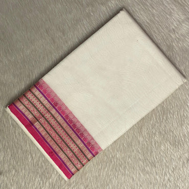 Yamini Kotta Silk Light Weight saree with Pink Border