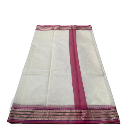 Yamini Kotta Silk Light Weight saree with Pink Border