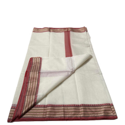 Yamini Kotta Silk Light Weight saree with Red Border