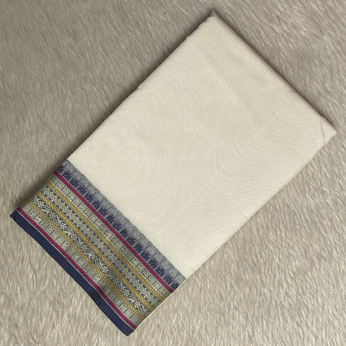 Yamini Kotta Silk Light Weight saree with Blue Border