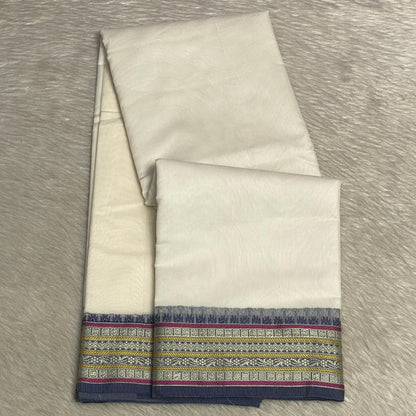 Yamini Kotta Silk Light Weight saree with Blue Border