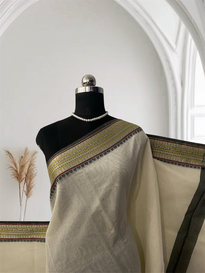 Yamini Kotta Silk Light Weight saree with Black Border