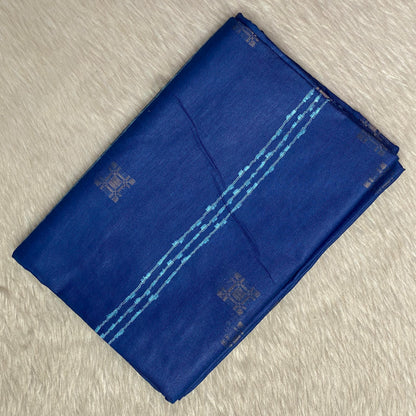 Sumangala Viscode Jacquard Silk Saree in Blue