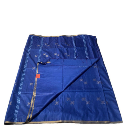 Sumangala Viscode Jacquard Silk Saree in Blue