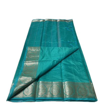 Banarasi Silk Saree in Green with Golden Zari Elegance