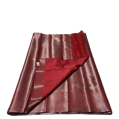 Bridal Red Silk Saree with Antique Gold Zari Motif (Wedding Collections)