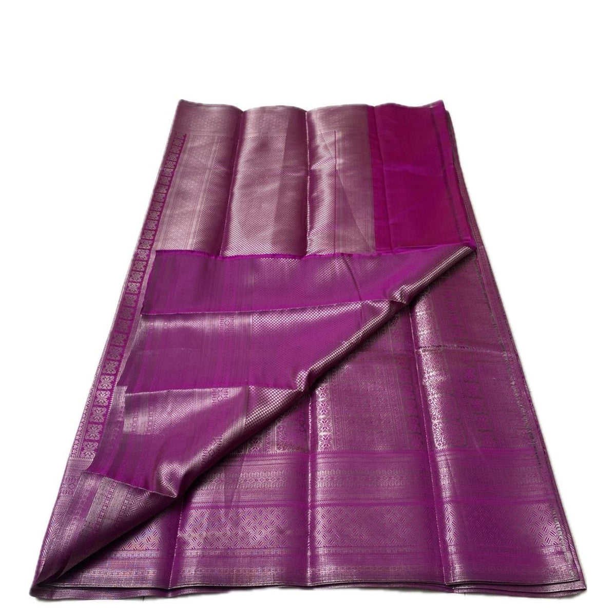 Bridal Dark Pink Kanjivaram Silk Saree with Antique Gold Zari Motif (Wedding Collections)