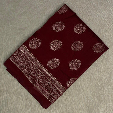 Vaigha Vichitra Jalar Kashmiri Silk Maroon Dress Code