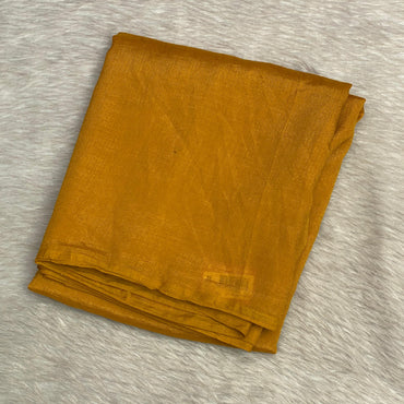Georgette Plain saree in yellow