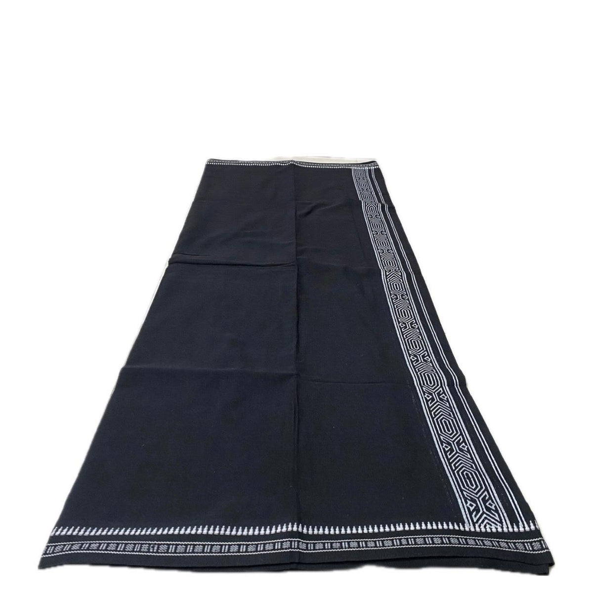 Black Dhoti with White Border