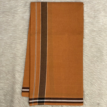 Mustard Kavi Dhoti with Black Border