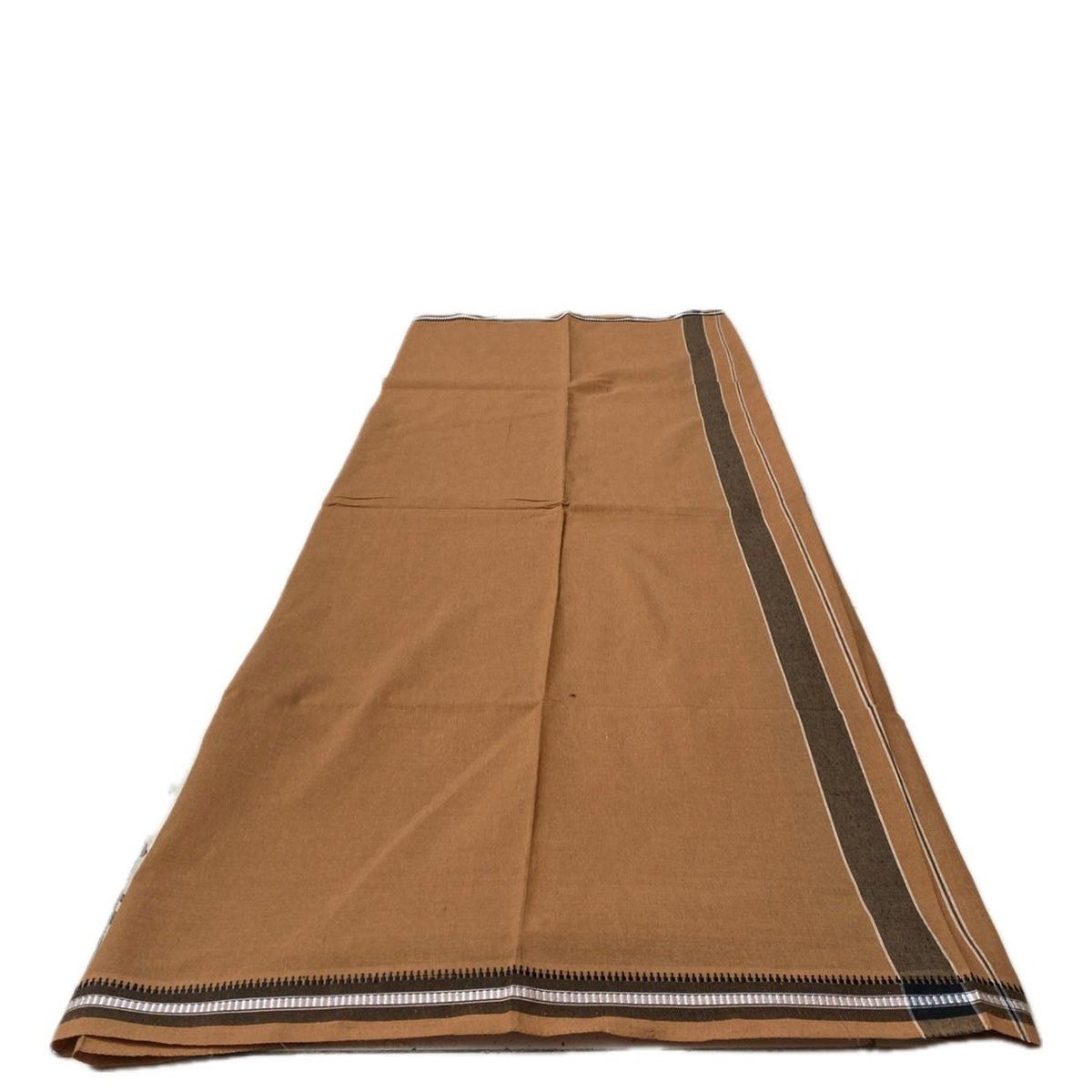 Mustard Kavi Dhoti with Black Border