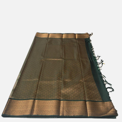 Soft Silk Sree in Grey (Wedding Collection)