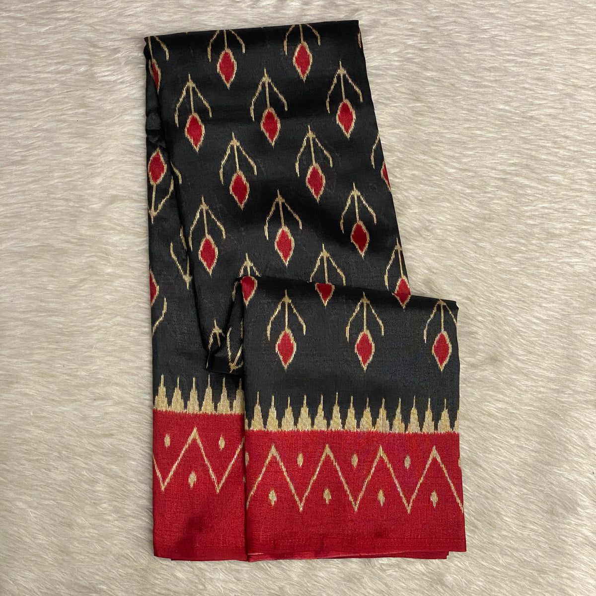 Vimala Malgudi Silk Saree in Black