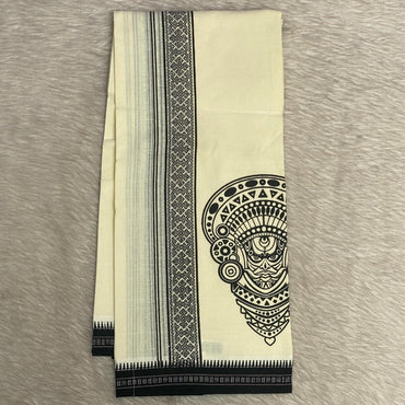 Theyyam kara White Dhoti