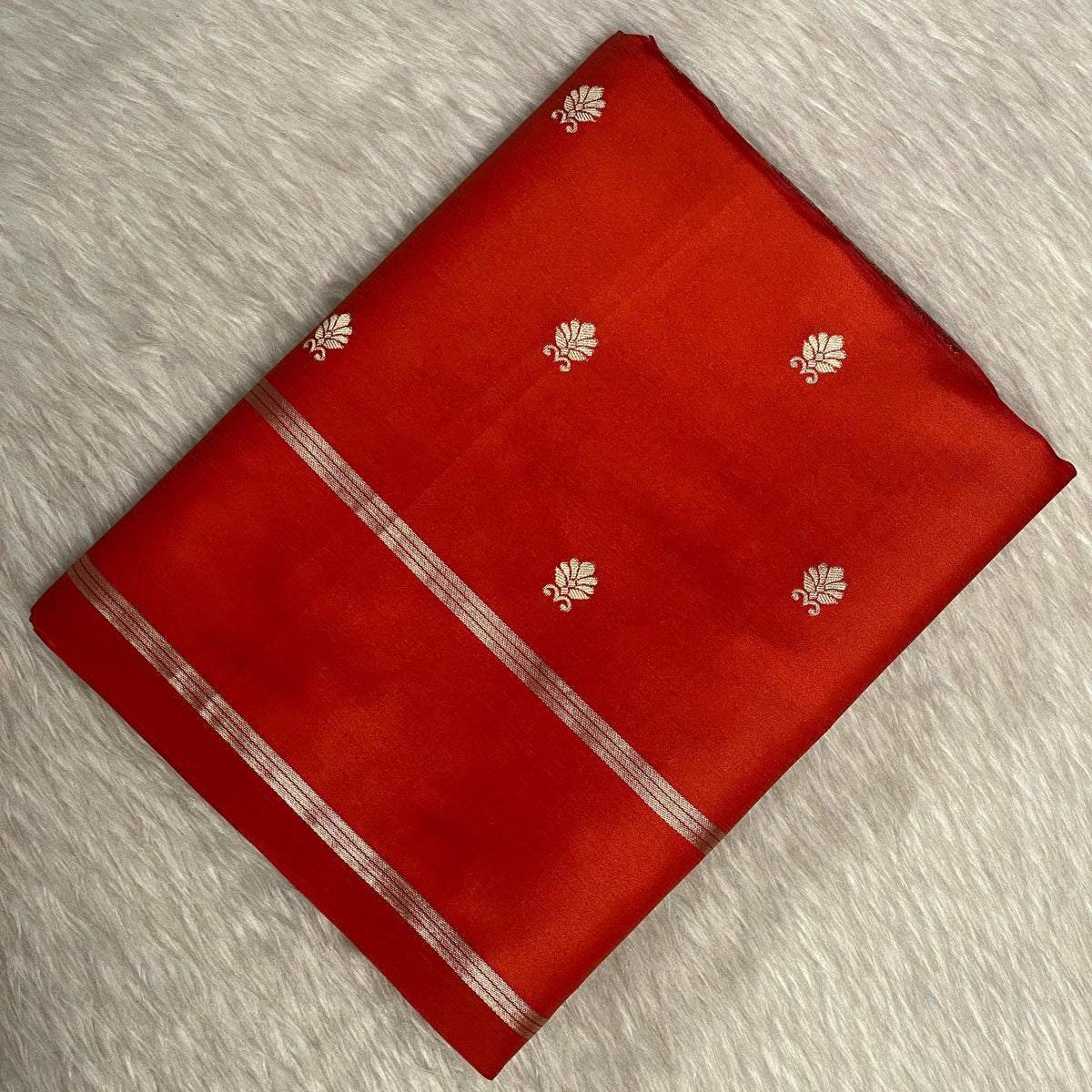 Classic Red & Gold Zari Woven Silk Wedding Collection Saree
