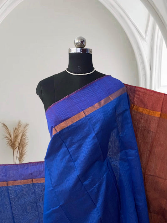 Cotton Saree in Blue