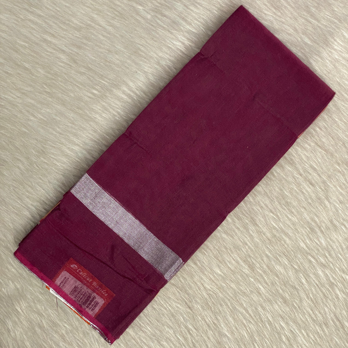 Cotton Saree in Maroon