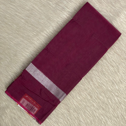 Cotton Saree in Maroon