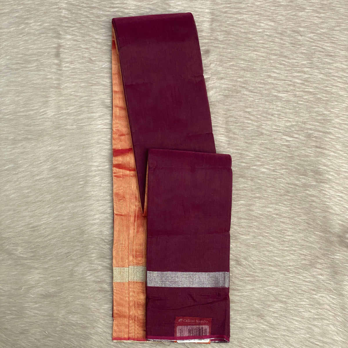 Cotton Saree in Maroon