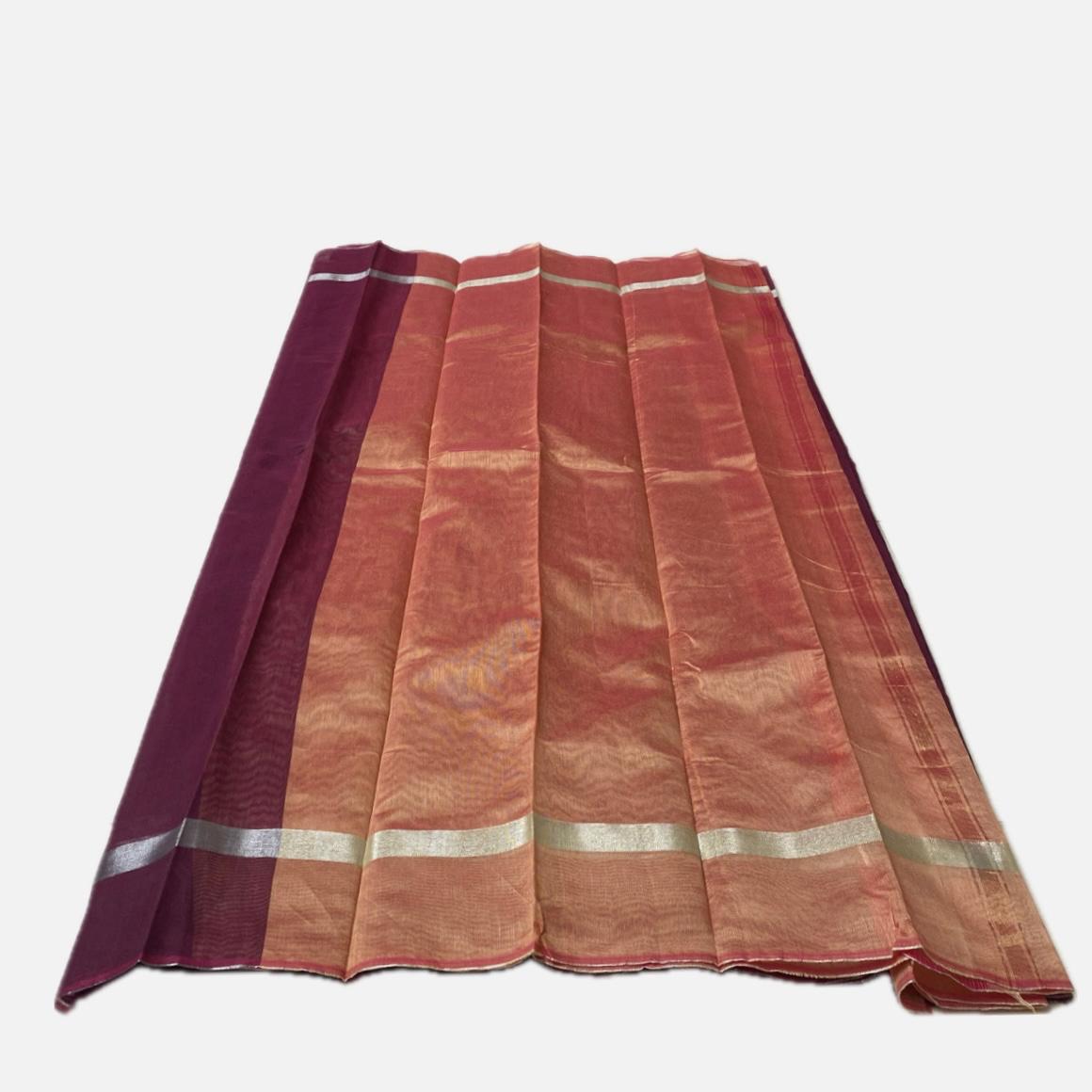 Cotton Saree in Maroon