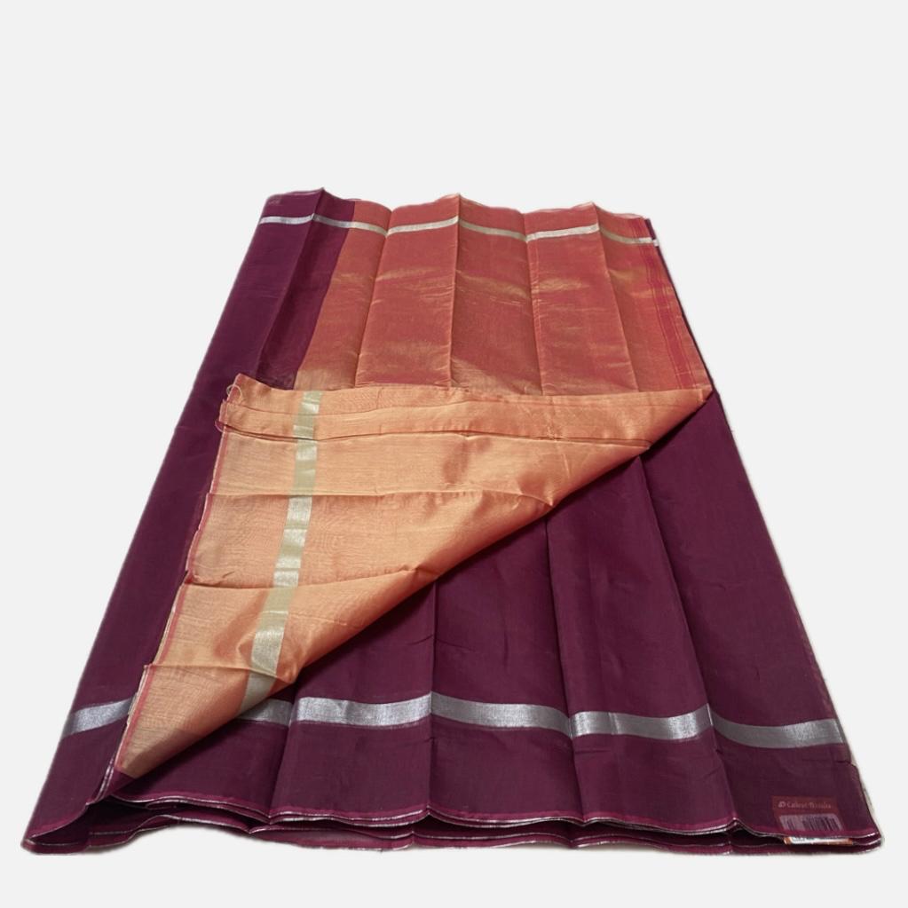 Cotton Saree in Maroon