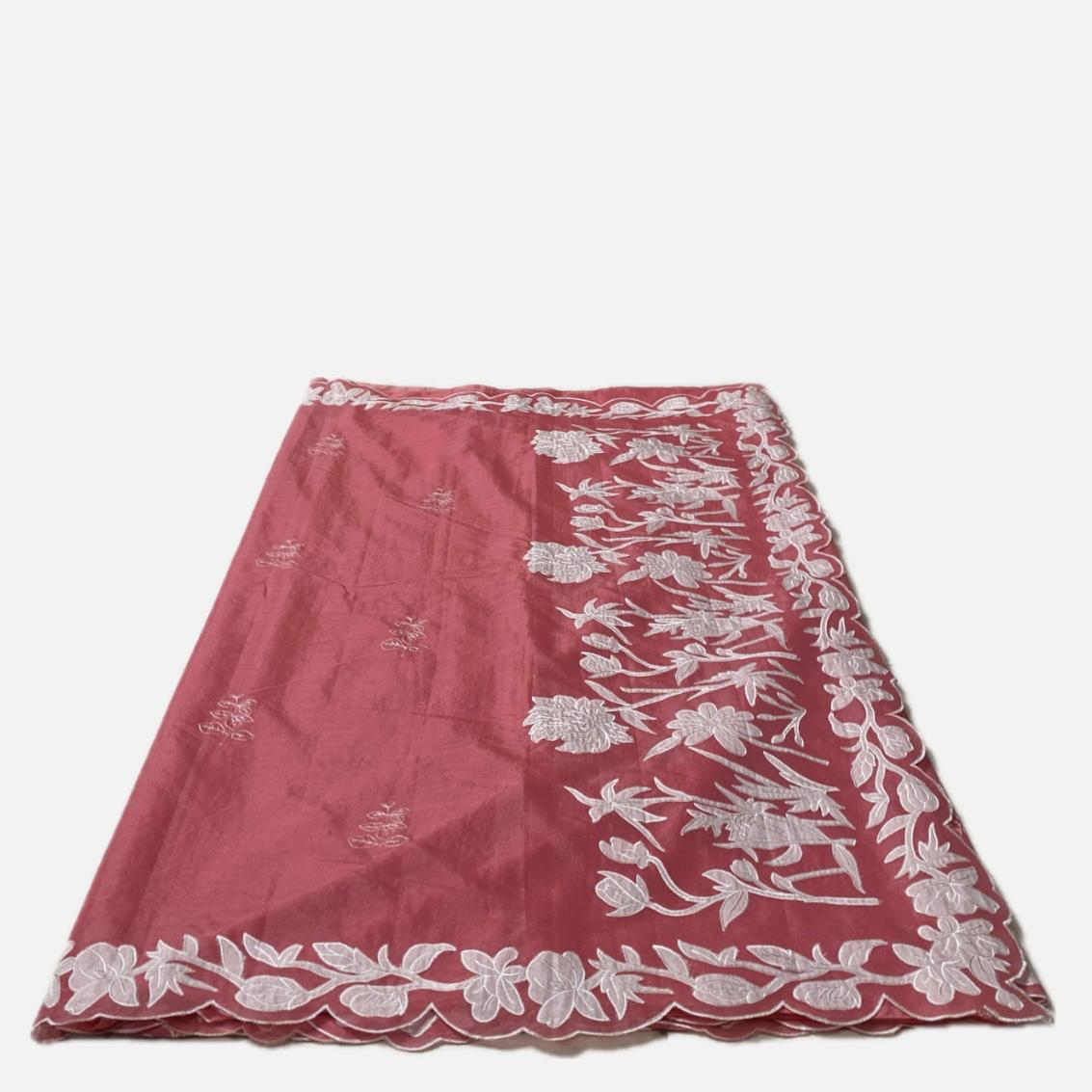 Chanderi Cotton Peach Fancy Saree