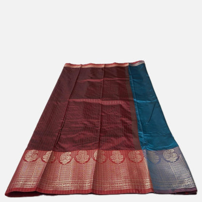 Semi Silk Saree in Blue