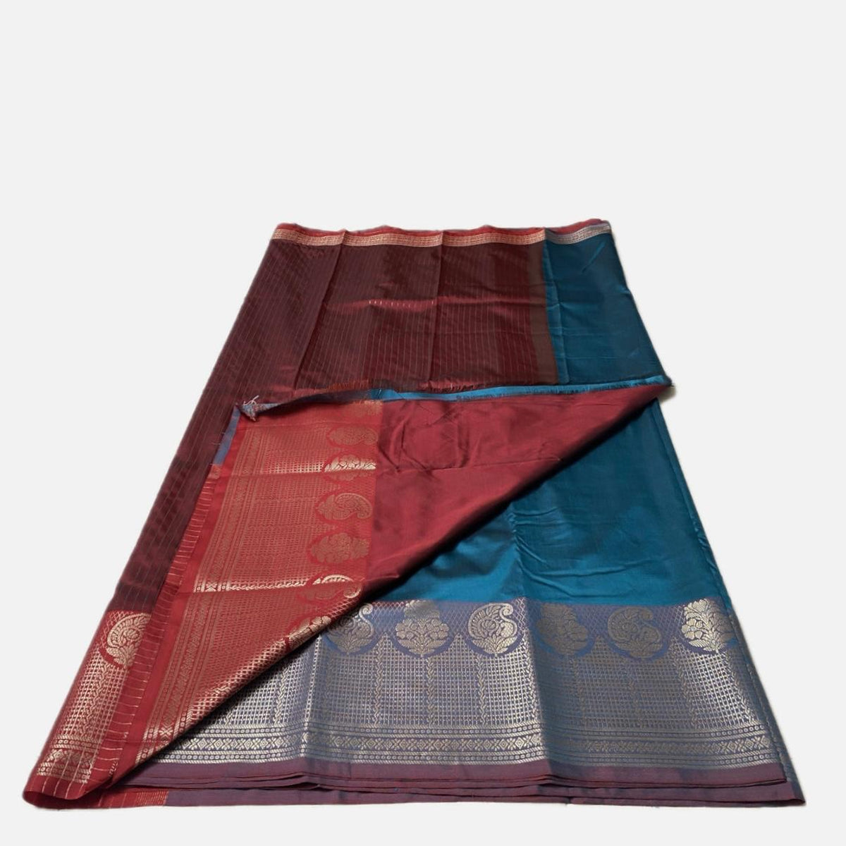 Semi Silk Saree in Blue