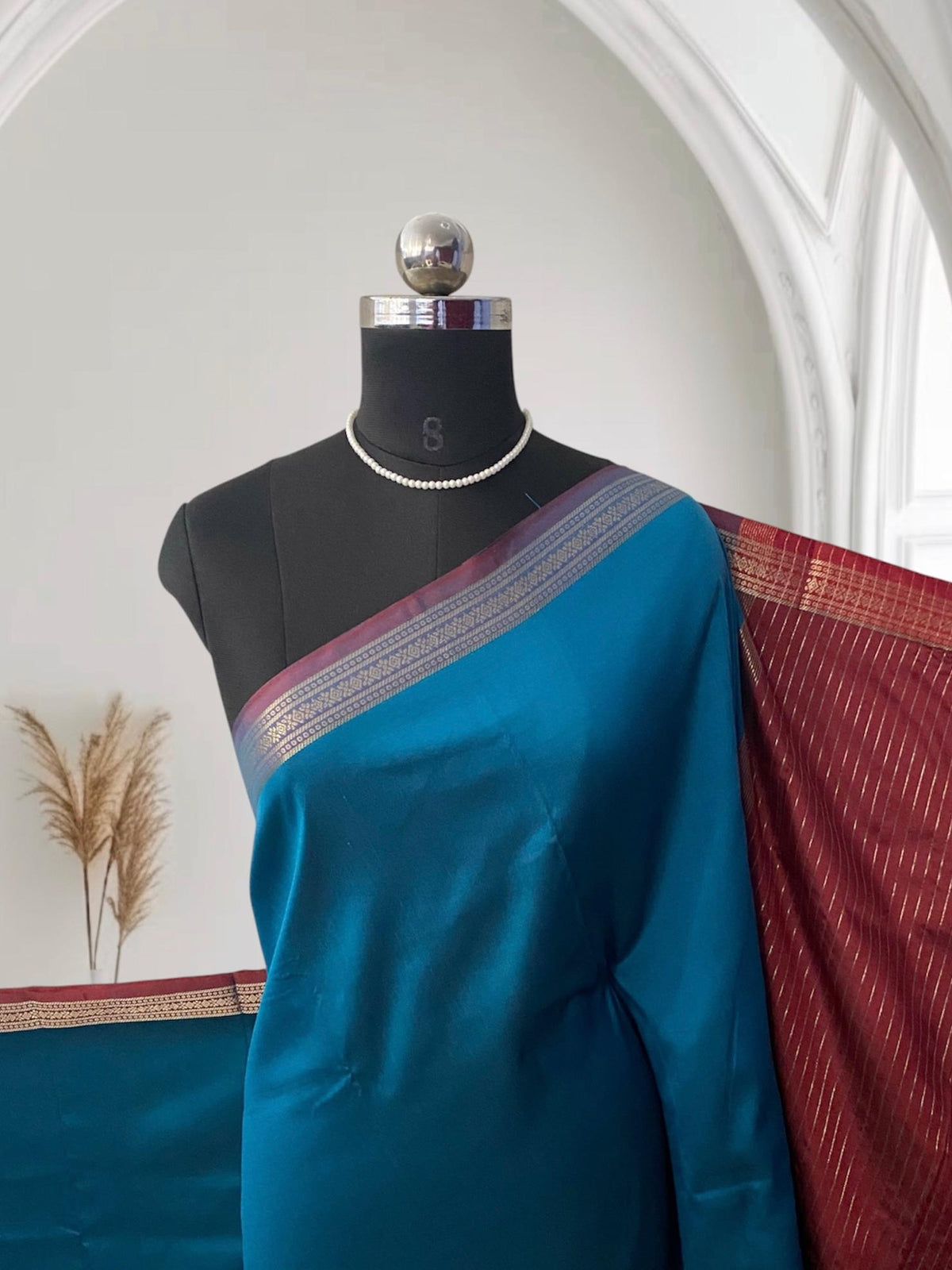 Semi Silk Saree in Blue