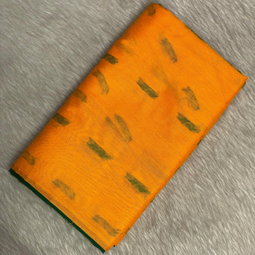 Kalyani Cotton Saree in Yellow and Green Combo