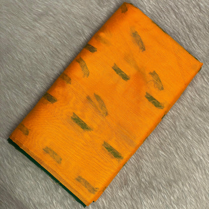 Kalyani Cotton Saree in Yellow and Green Combo