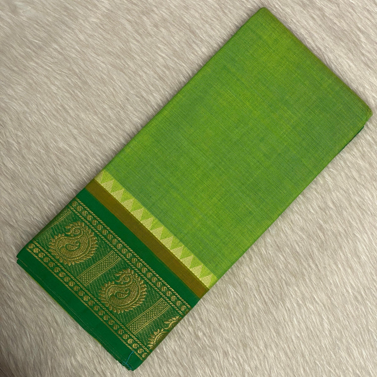 Cotton Saree in Green