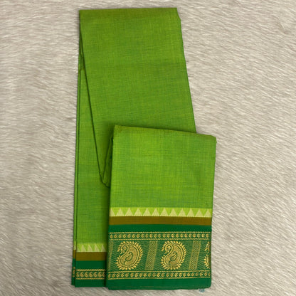 Cotton Saree in Green
