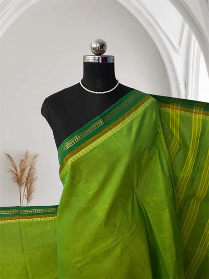 Cotton Saree in Green