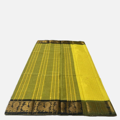 Cotton Saree in Yellow