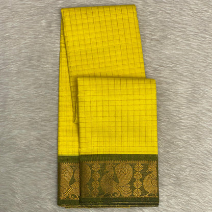 Cotton Saree in Yellow