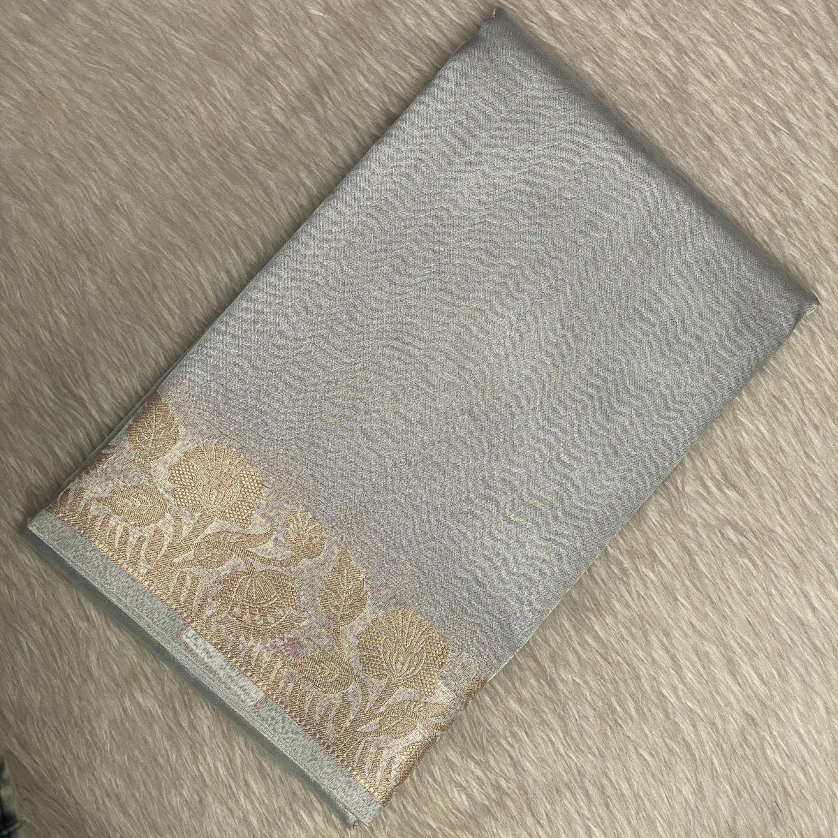 Tissue Lightweight Saree Silver