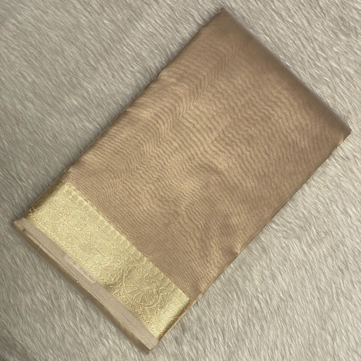 Tissue Lightweight Saree Golden