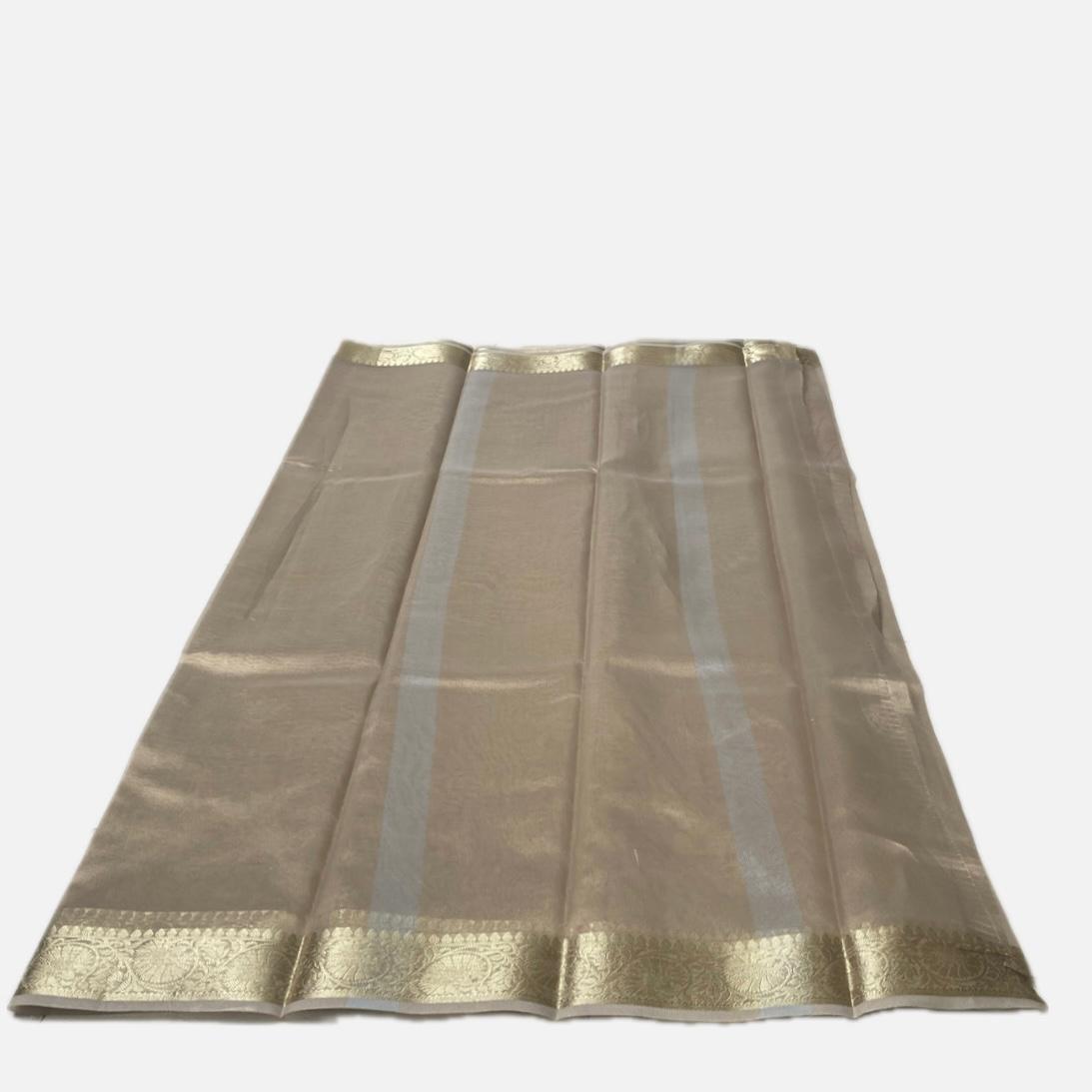 Tissue Lightweight Saree Golden