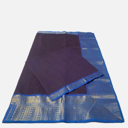 Kanchi Cotton Saree in Purple