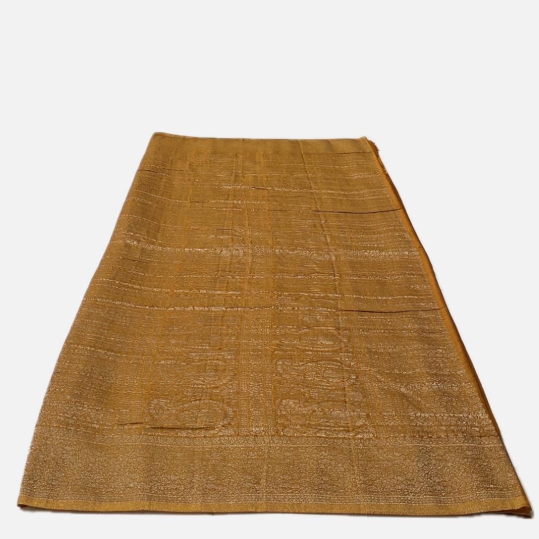 Smrithy Viscose Georgette Saree with Floral design Mustard