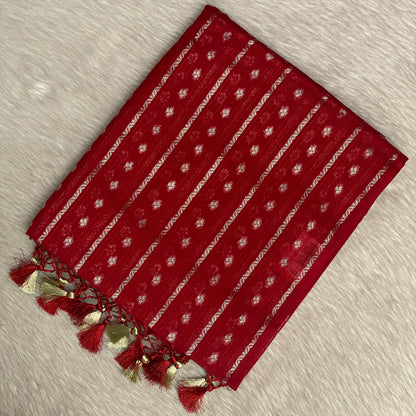 ✨Kannaki Banarasi Silk Golden Butti Saree ✨