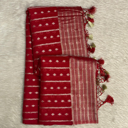 ✨Kannaki Banarasi Silk Golden Butti Saree ✨
