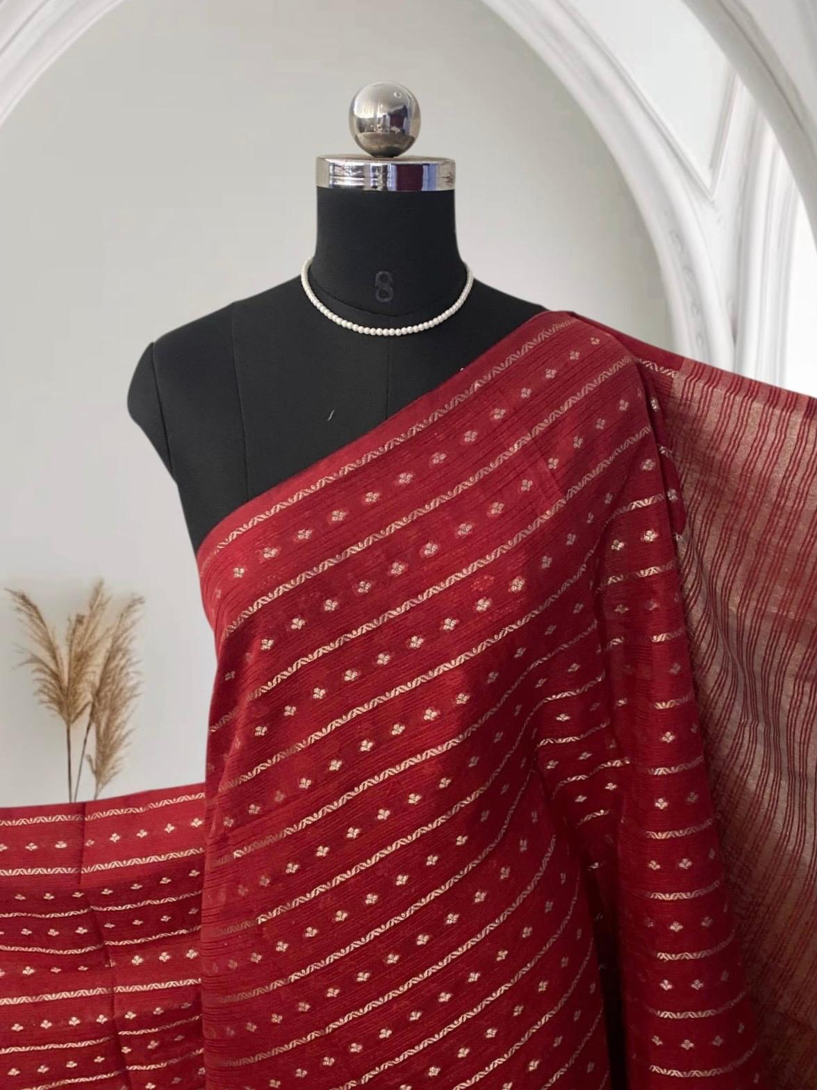 ✨Kannaki Banarasi Silk Golden Butti Saree ✨