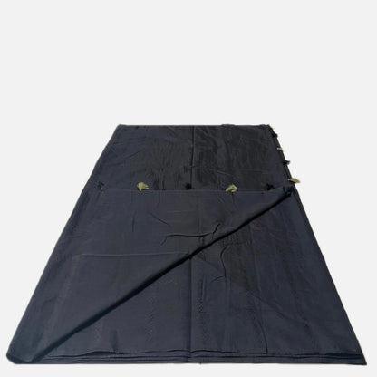 Cotton Chanderi in Plain Black