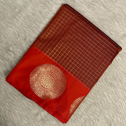 Laya Semi Soft Silk Wedding Collection Orange