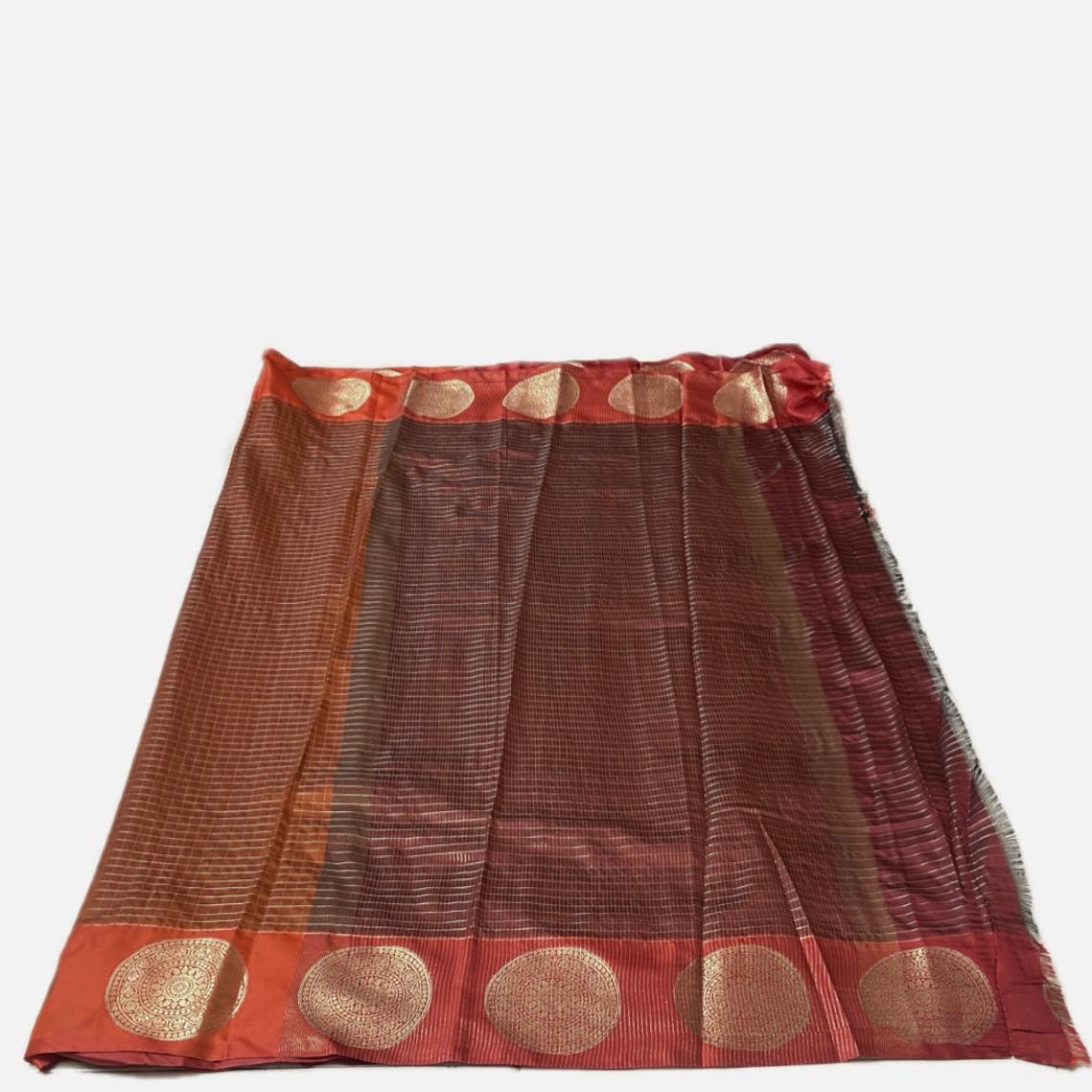 Laya Semi Soft Silk Wedding Collection Orange