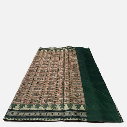Rajani Floral Butta Cotton Saree Brick Red (Dress Code)